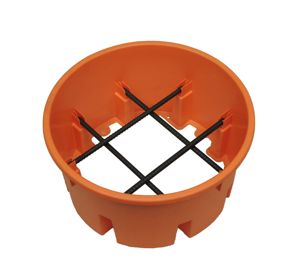 18-Inch FailSafe Pier Footer Base (Includes Rebar) - Atlas Pier Footer