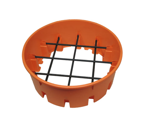 25 Inch FailSafe Pier Footer Base (Includes Rebar) - Atlas Pier Footer