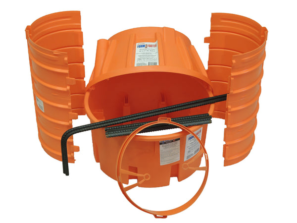 18" FailSafe Pier Footer Kit with Rebar (1 tower) - Atlas Pier Footer