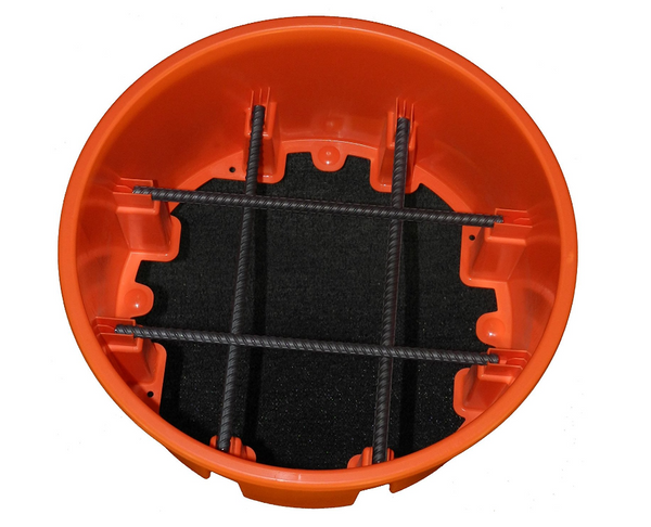 18-Inch FailSafe Pier Footer Base (Includes Rebar) - Atlas Pier Footer