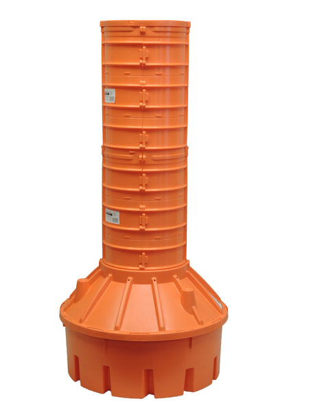 25" FailSafe Pier Footer Kit with Rebar (2 towers) - Atlas Pier Footer