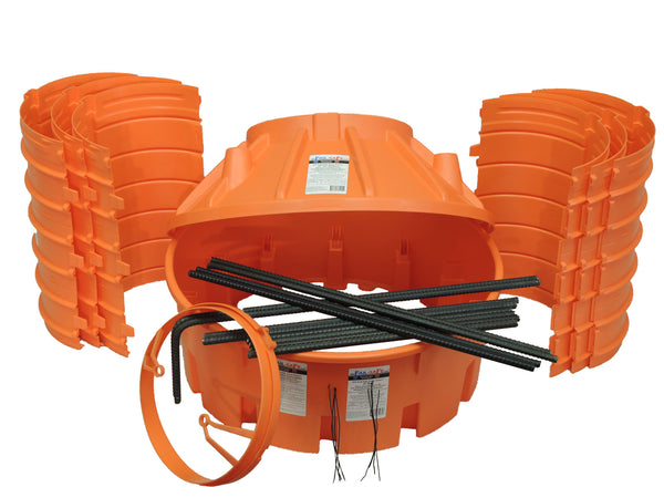 25" FailSafe Pier Footer Kit with Rebar (3 towers) - Atlas Pier Footer